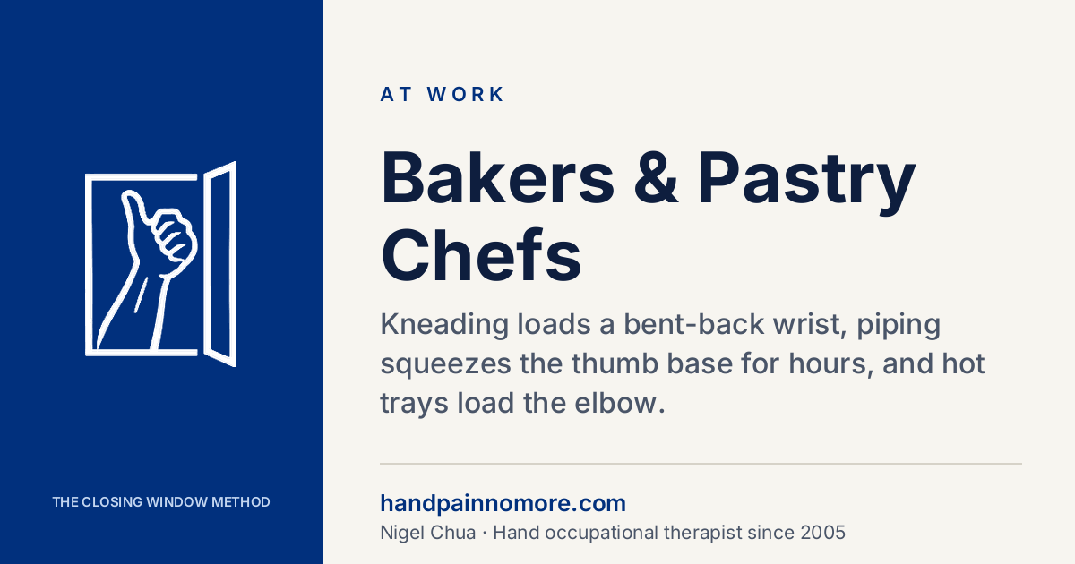 Bakers and Pastry Chefs: Hand and Wrist Pain