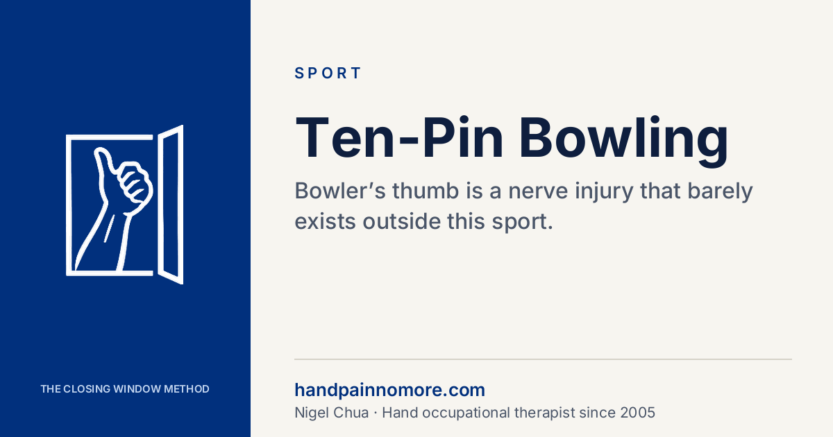 Ten-Pin Bowling: Bowler’s Thumb and Hand Injuries