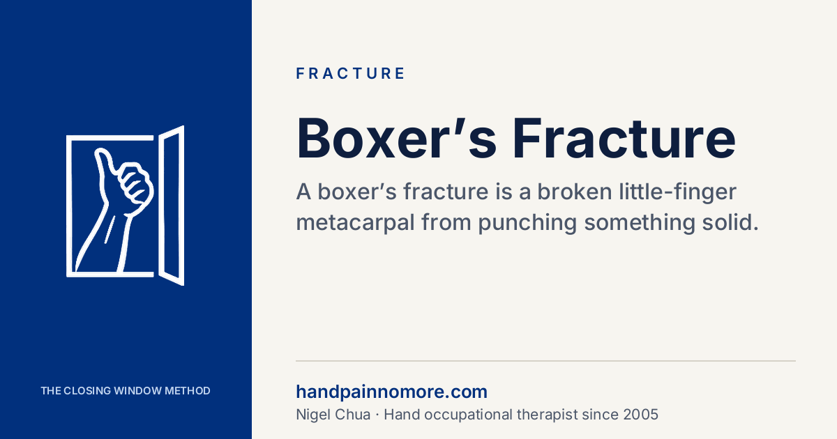 Boxer’s Fracture: Treatment & Recovery Timeline