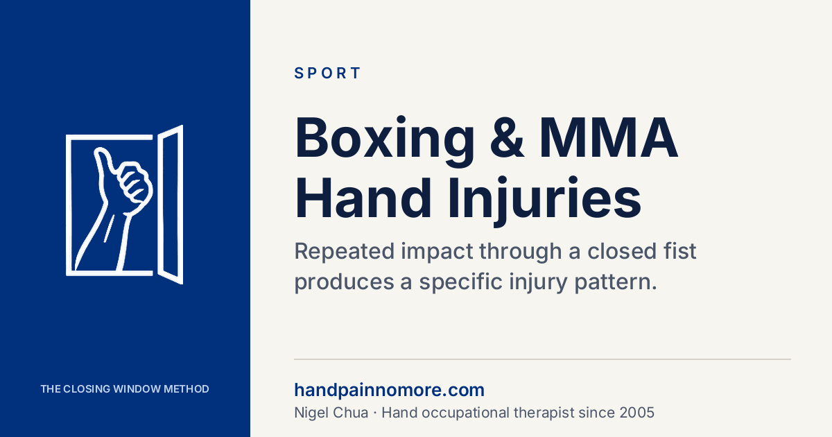 Boxing and MMA Hand Injuries: Knuckles, Wraps, Wrists