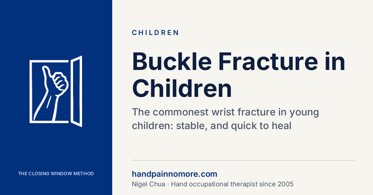 Buckle Fracture of the Wrist in Children