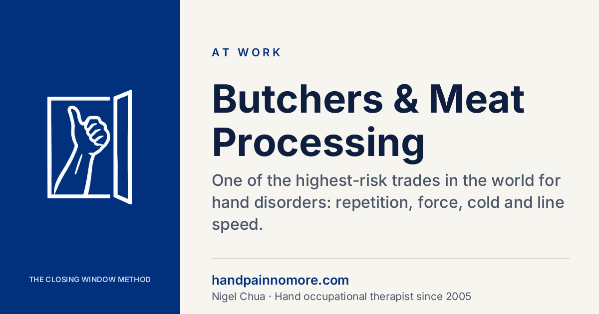 Butchers and Meat Processing: Hand and Wrist Injuries