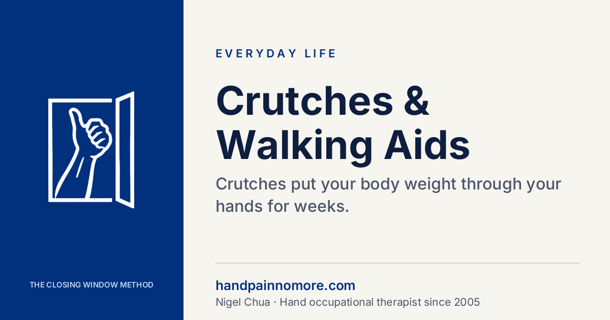 Crutches and Walking Aids: Hand and Wrist Problems
