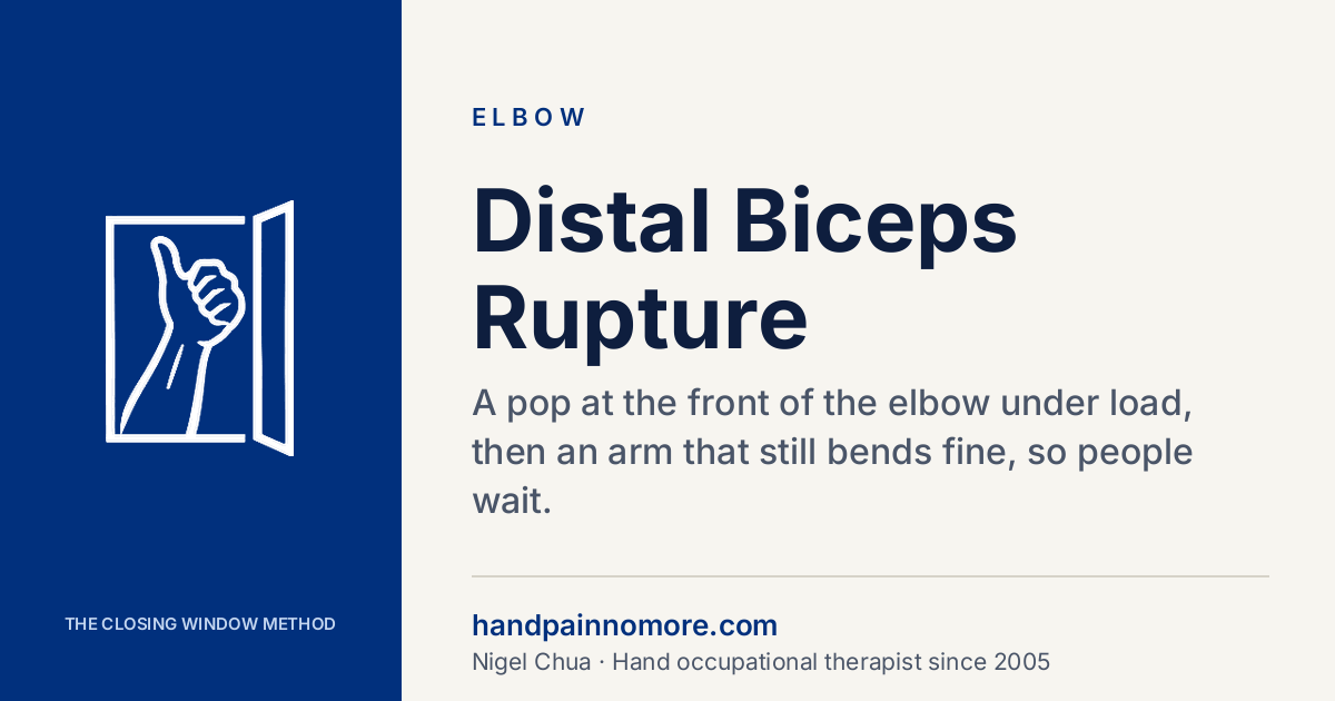 Distal Biceps Rupture: The Two-Week Window