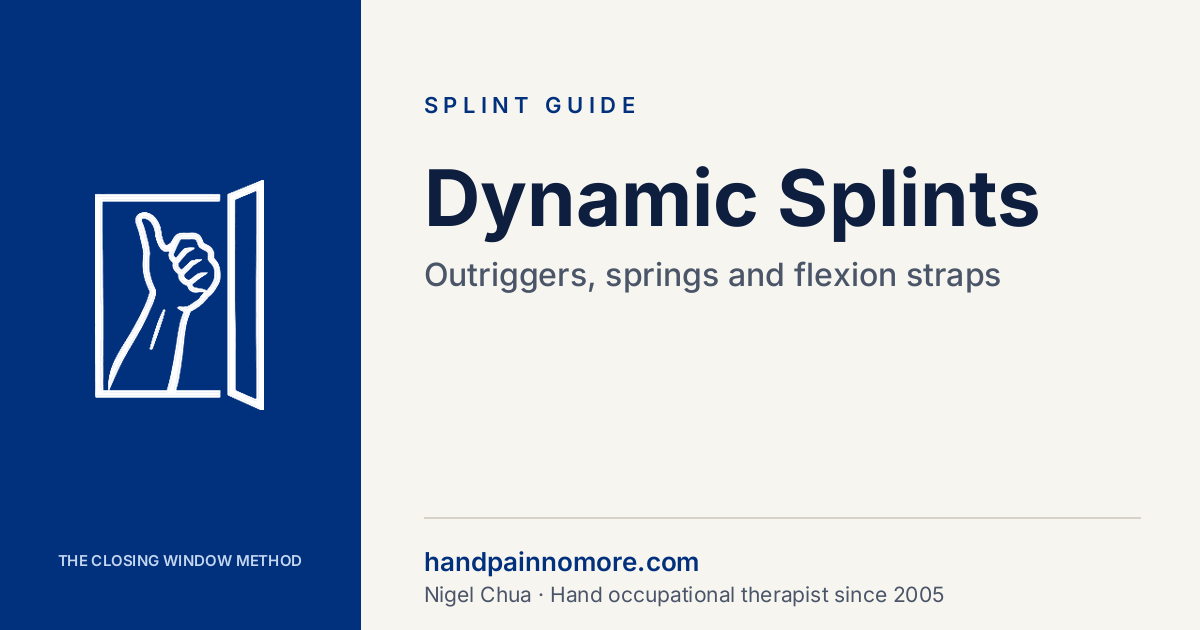 Dynamic Splints: Outriggers, Springs and Flexion Straps