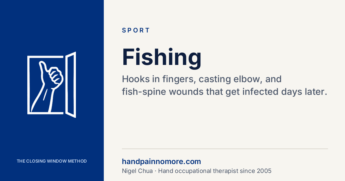 Fishing: Hooks, Casting Elbow and Fish Infections
