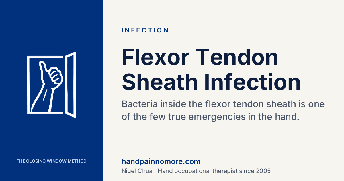 Flexor Tendon Sheath Infection: 4 Signs to Go Now