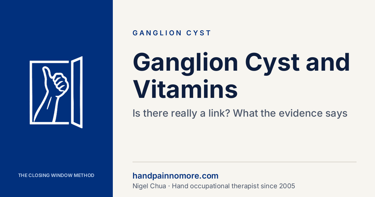 Ganglion Cyst and Vitamin Deficiency: Is There Really a Link?