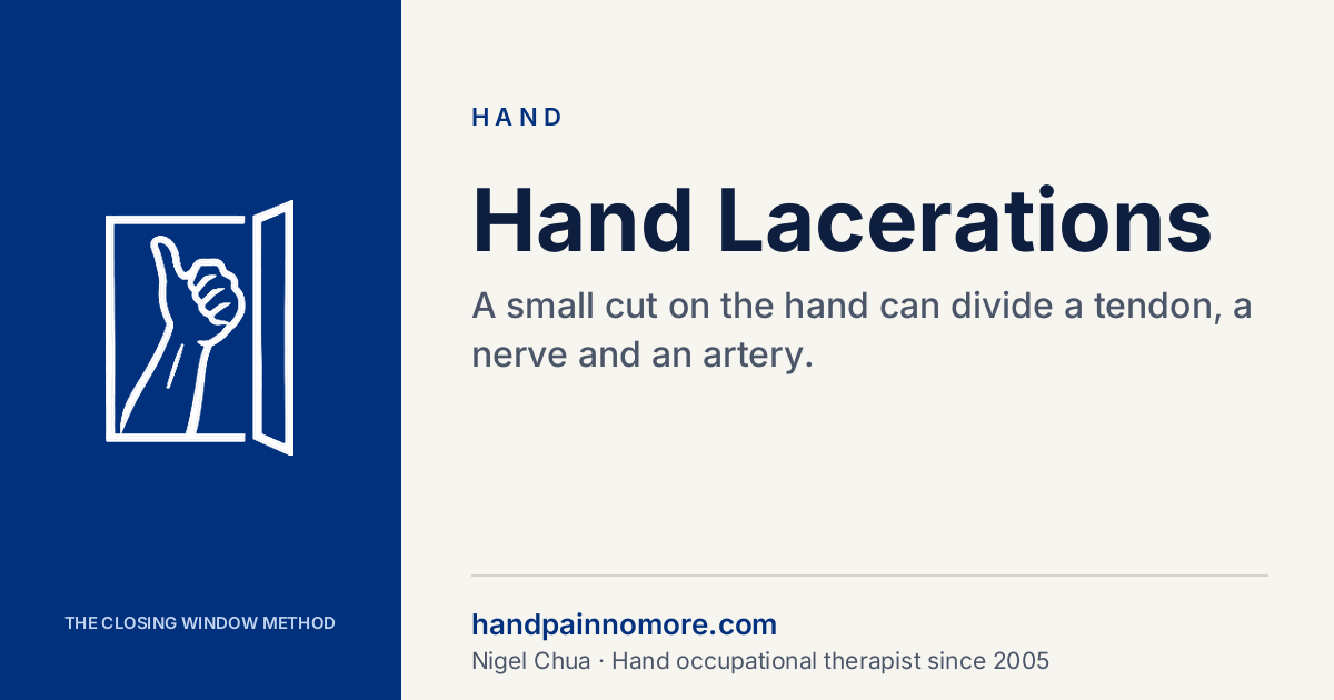 Hand Lacerations: Which Cuts Need More Than Stitches