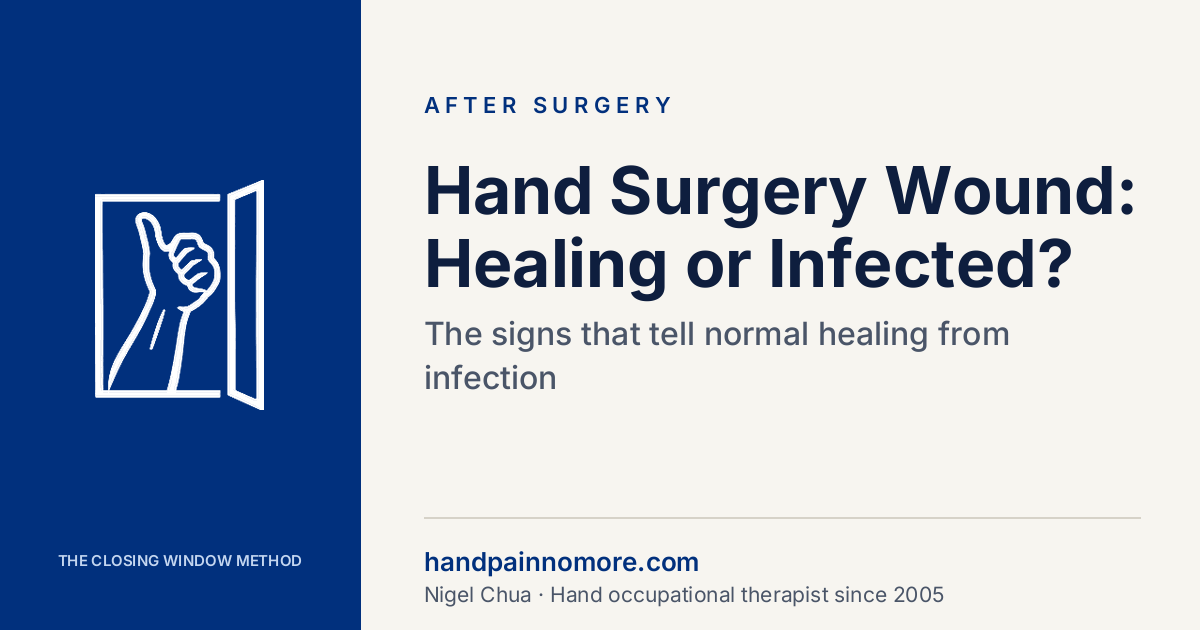 Hand Surgery Wound: Normal Healing or Infection?