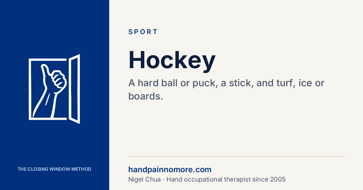 Hockey: Stick, Ball and Hand Injuries