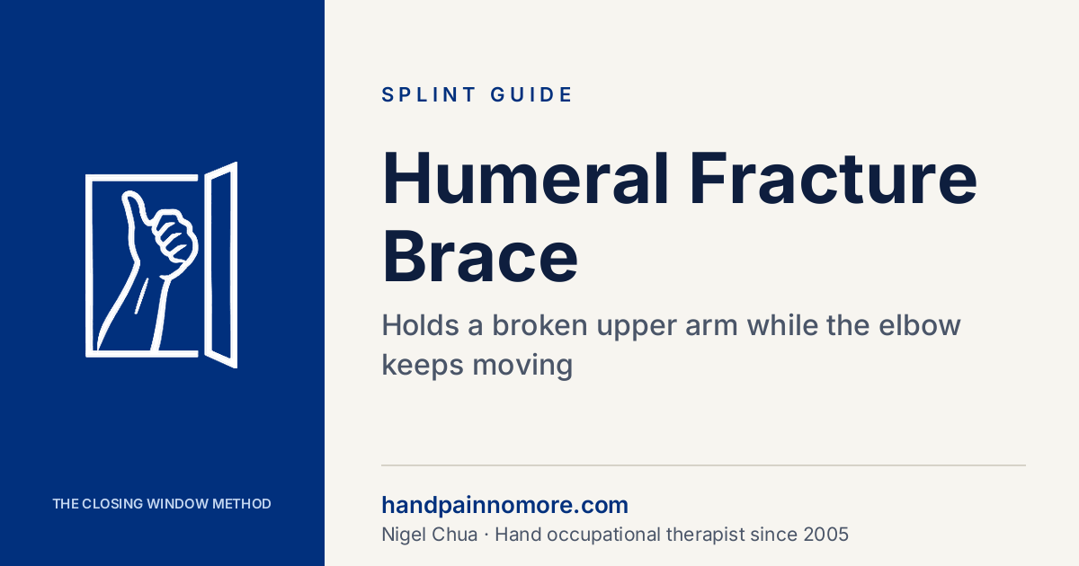 Humeral Fracture Brace and Shoulder Abduction Splints