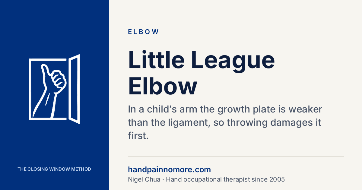 Little League Elbow: When a Child’s Elbow Pain Matters