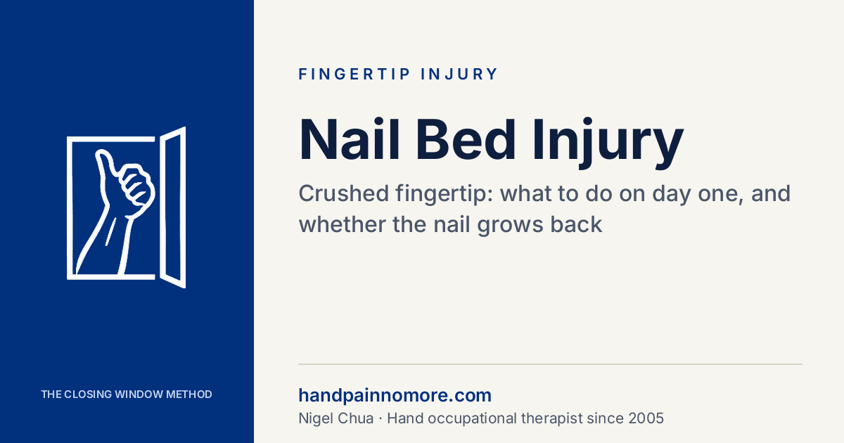 Nail bed injury and crushed fingertip: what to do and whether the nail grows back