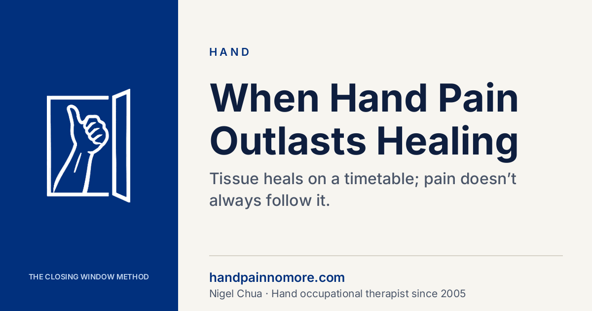 When Hand Pain Lasts Longer Than It Should