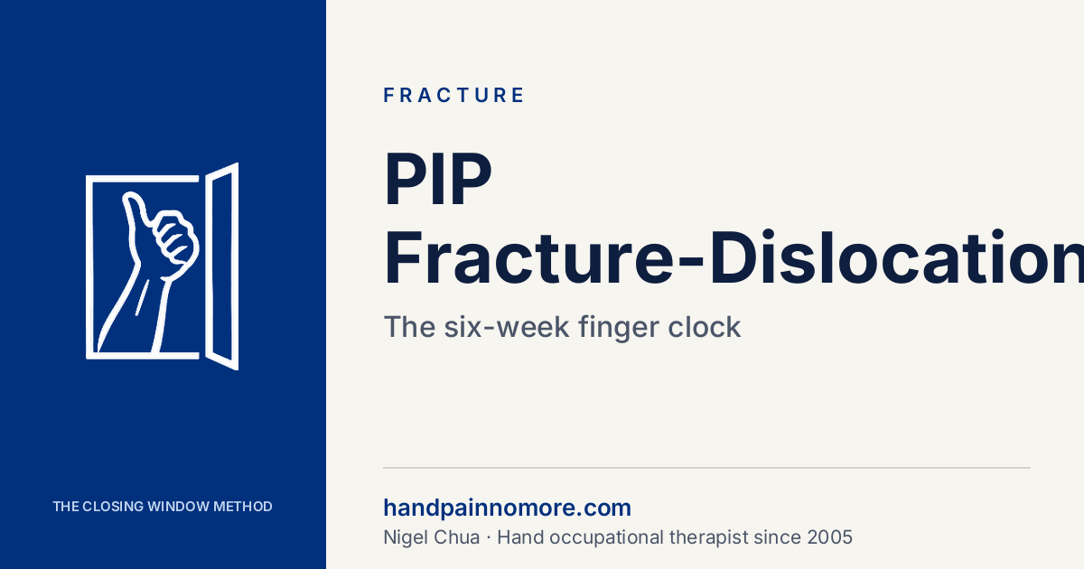 PIP Fracture-Dislocation: The Six-Week Finger Clock