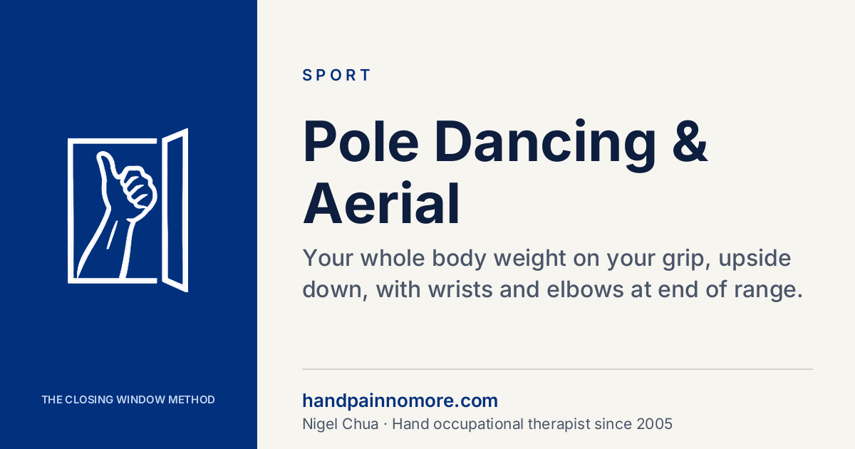 Pole Dancing and Aerial: Grip, Wrist and Elbow