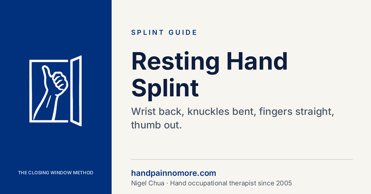 Resting Hand Splint: The Safe Position Explained
