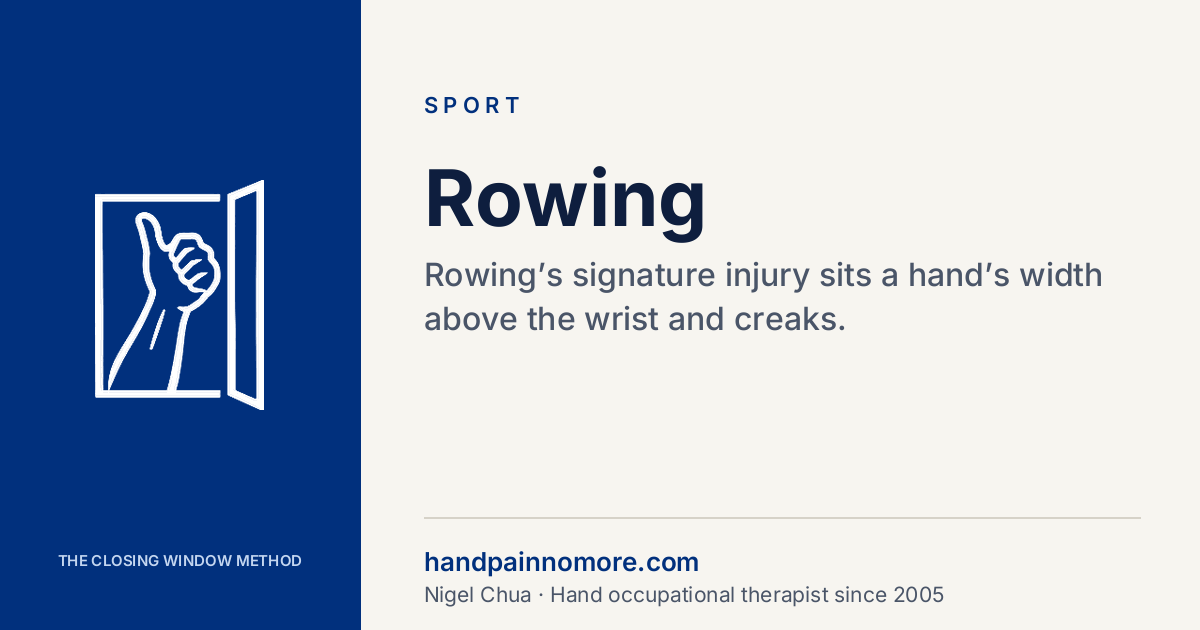 Rowing: Forearm, Wrist and Hand Injuries