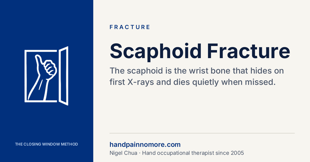 Scaphoid Fracture: The Wrist Break That Hides on X-Ray