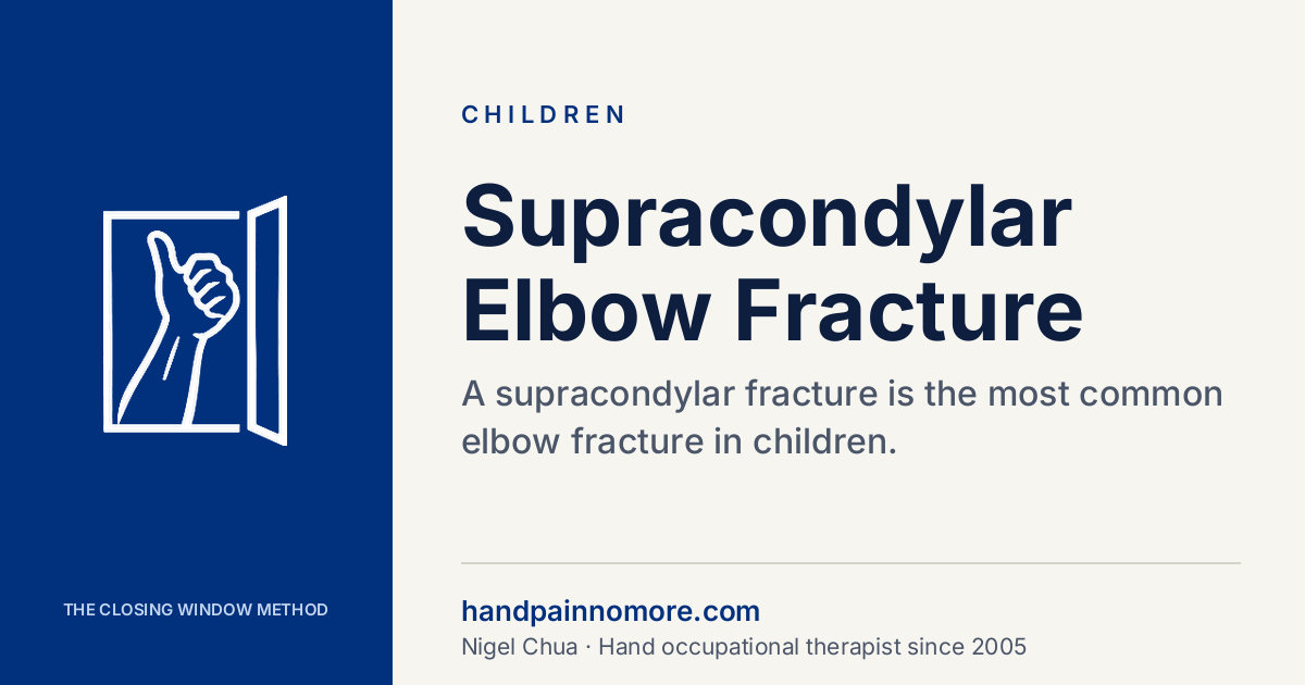 Supracondylar Elbow Fracture in Children