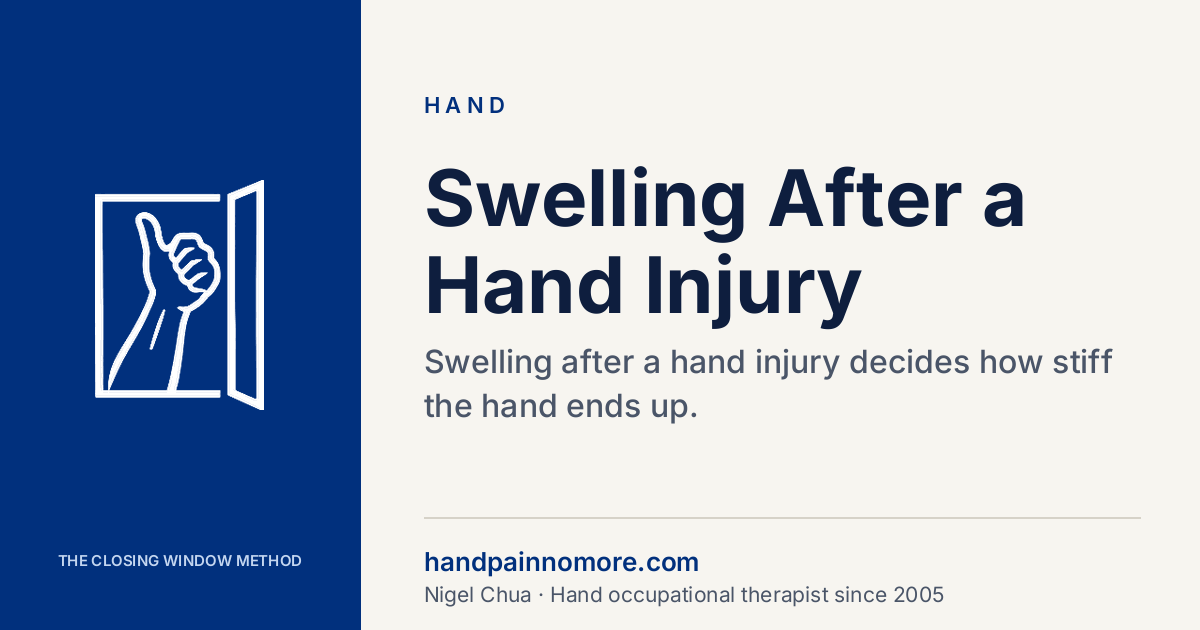 Swelling After a Hand Injury: Why It Decides Your Stiffness