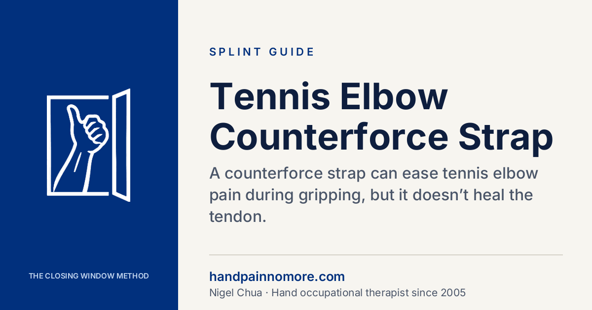 Tennis Elbow Counterforce Strap: Does It Help?