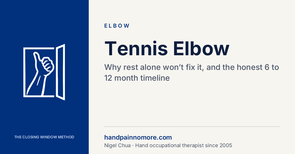Tennis elbow symptoms, treatment, straps and recovery time