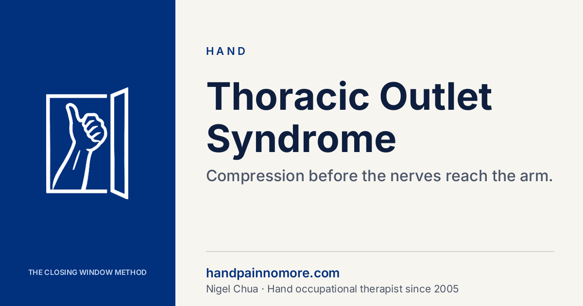 Thoracic Outlet Syndrome: When Arms Overhead Make It Worse