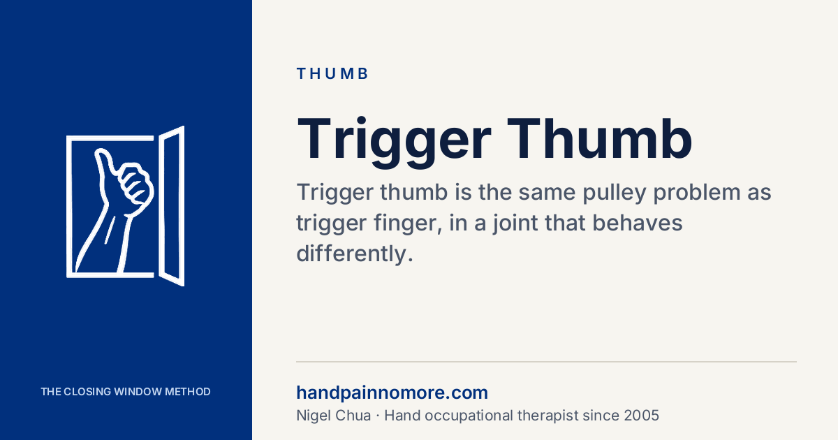 Trigger Thumb (Trigger Finger of the Thumb): Causes & Fix