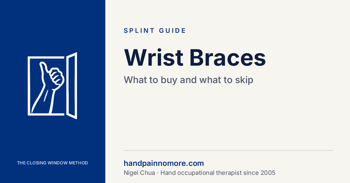 Wrist Braces: What to Buy and What to Skip