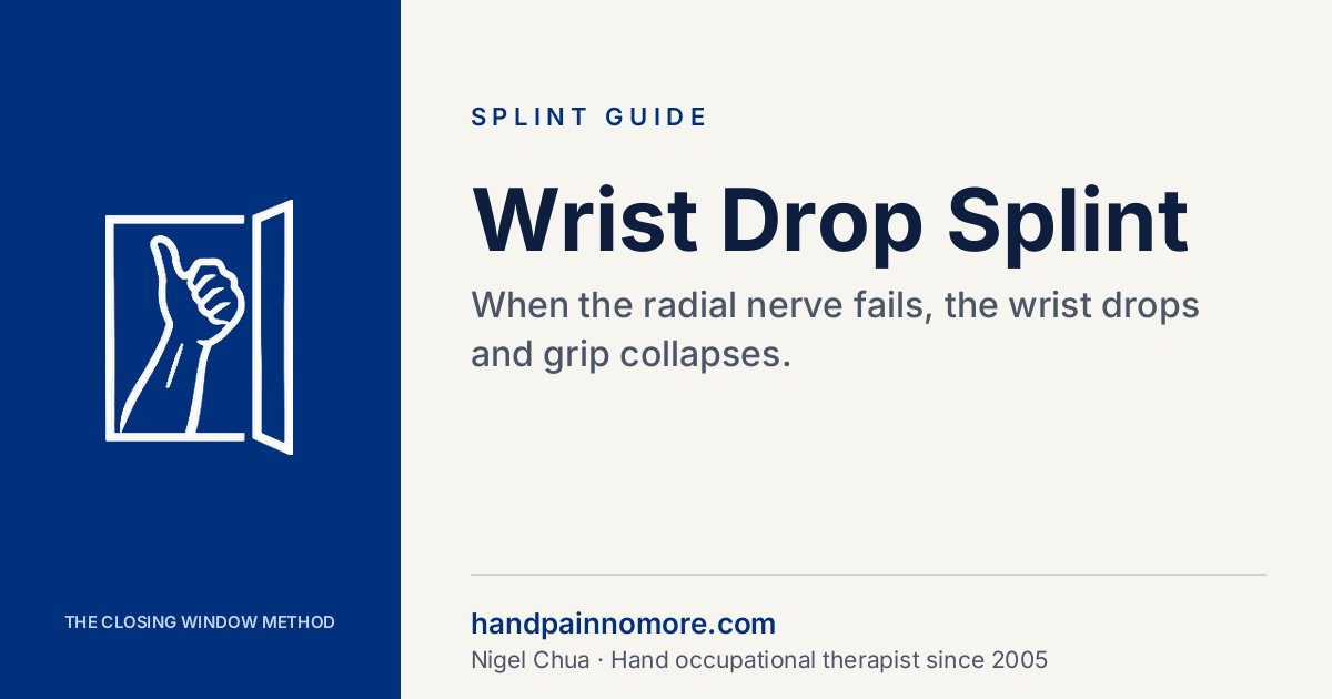 Wrist Drop Splint for Radial Nerve Palsy