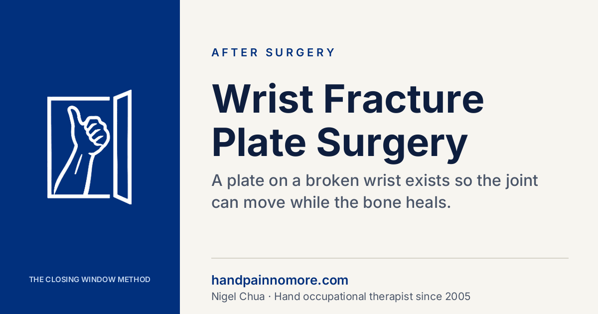Wrist Fracture Plate Surgery: Recovery Week by Week